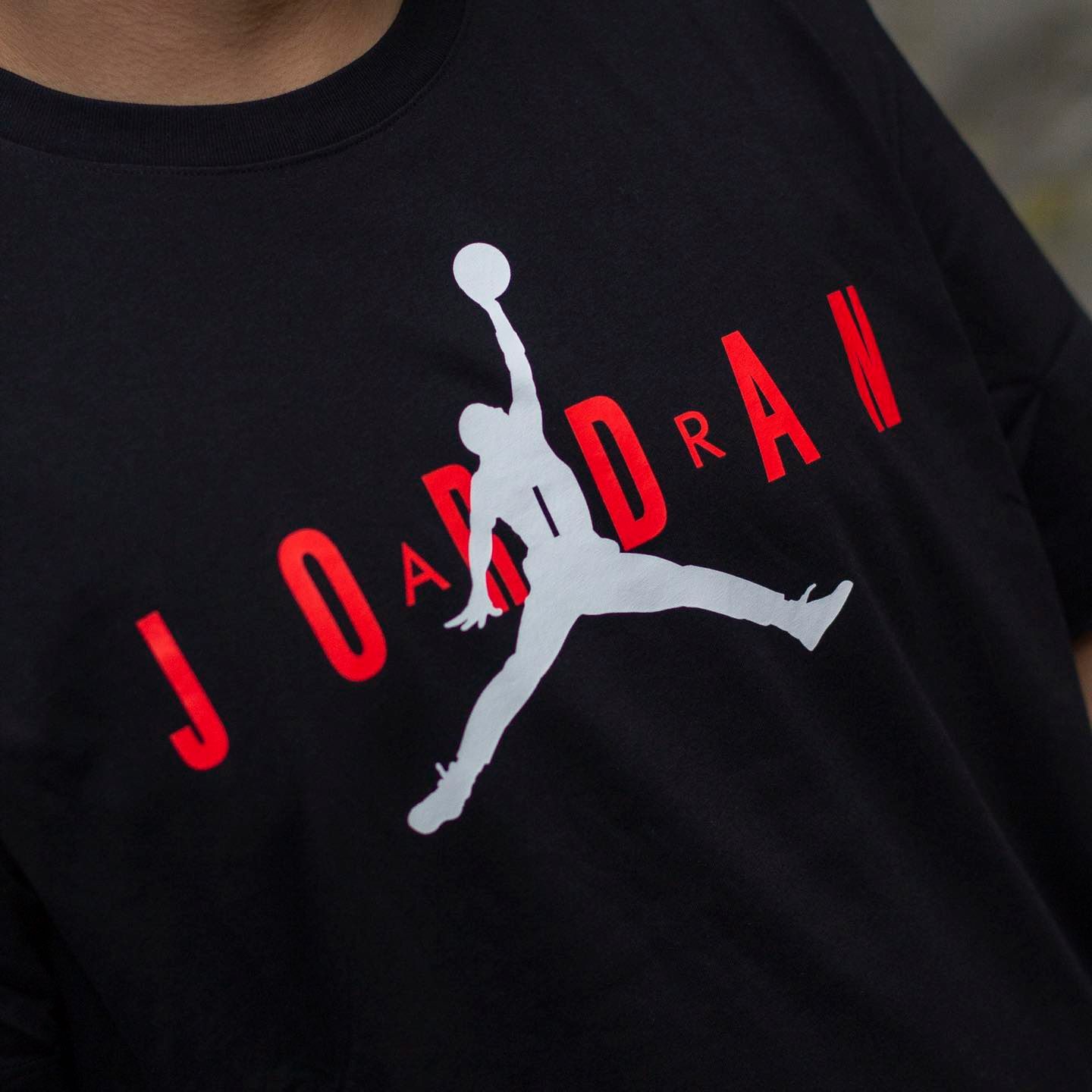 PLAYERA JORDAN WORDMARK BLACK INFRARED
