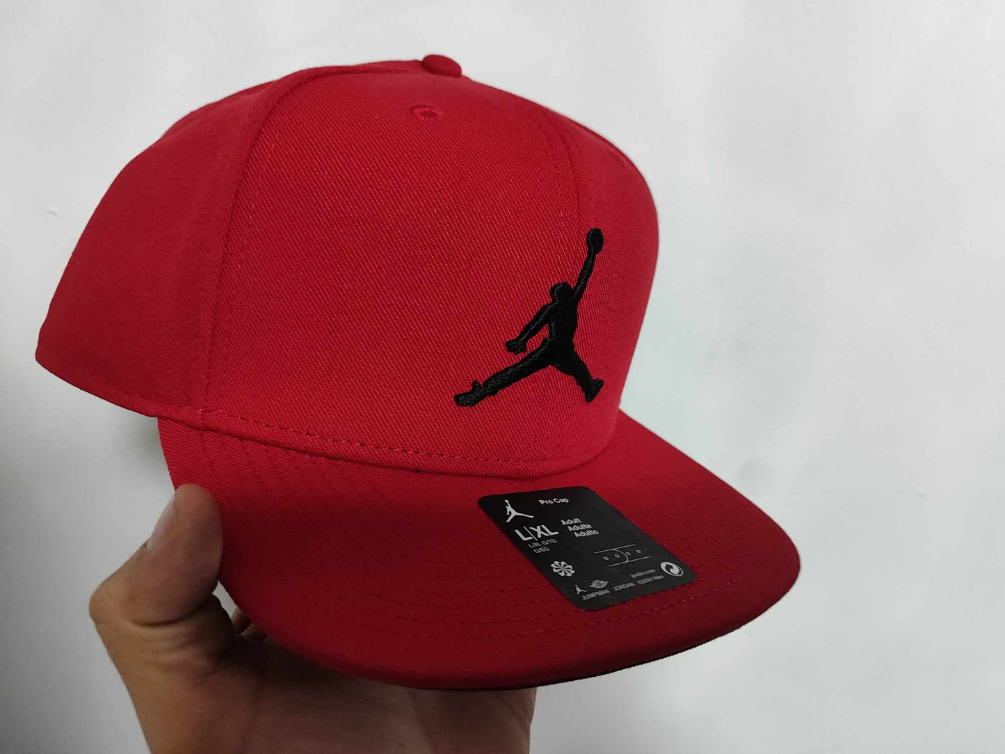 GORRA PLANA JORDAN PRO CAP GYM RED TORO (L/XL)