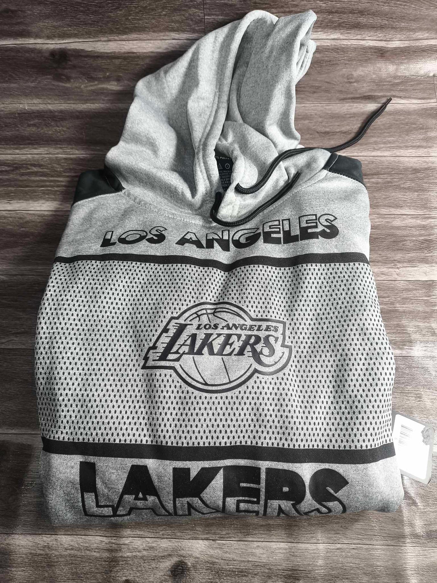 SUDADERA HOODIE LAKERS GREY NBA STORE UNK OFICIAL (S)