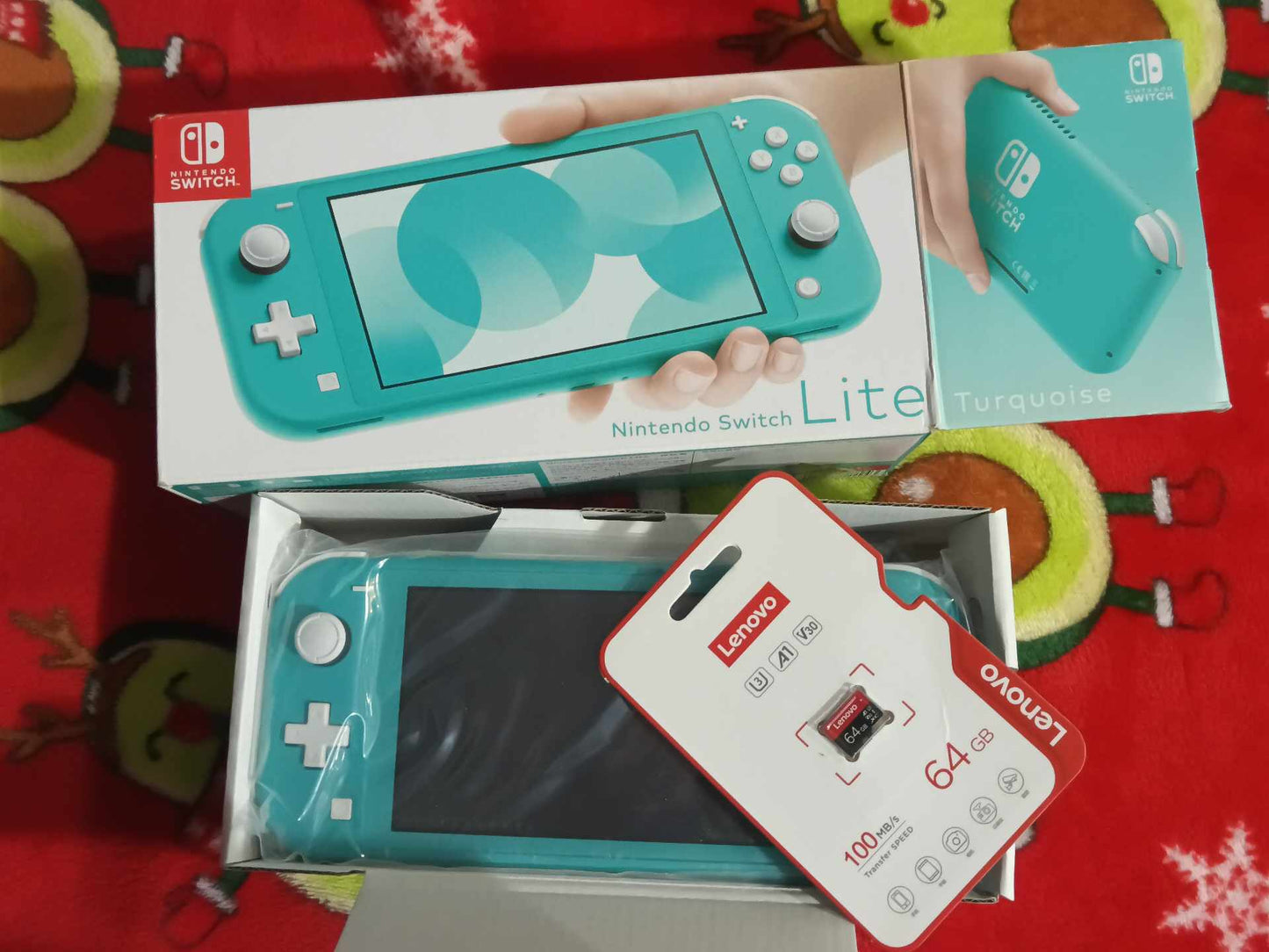 NINTENDO SWITCH LITE TURQUESA EN CAJA 32GB Y 64GB SD