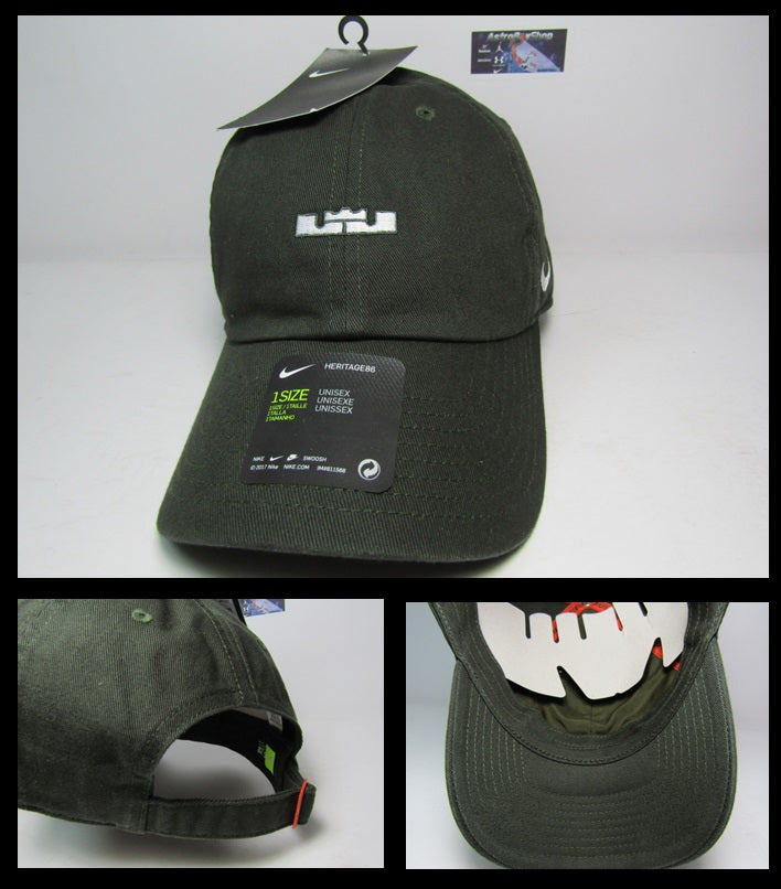GORRA NIKE CURVA LEBRON JAMES MILITARY GREEN