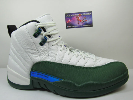 JORDAN 12 BUCKS GREEN EN CAJA