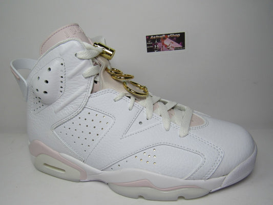 JORDAN 6 WOMENS GOLDEN HOOPS EN CAJA