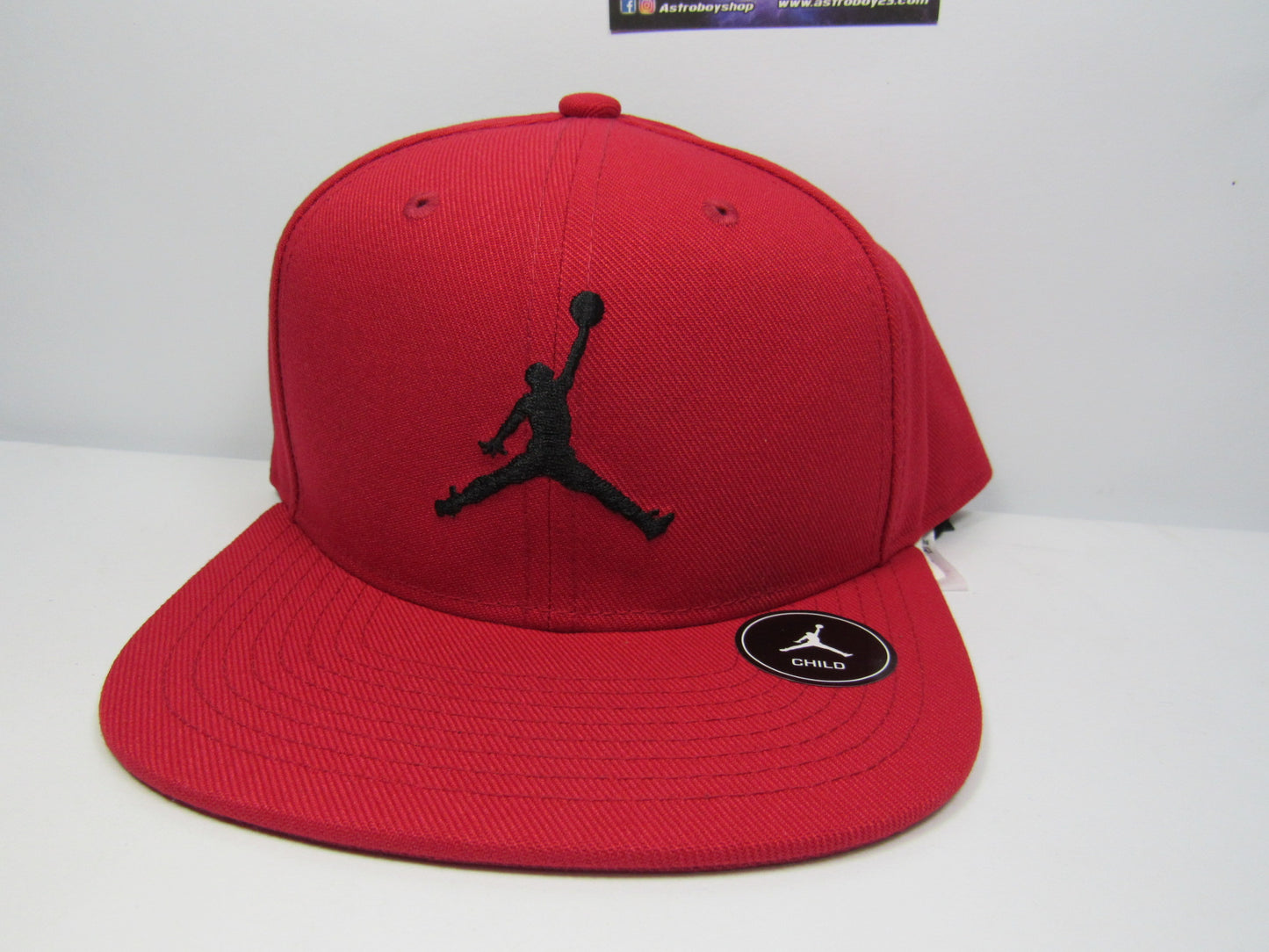 GORRA JORDAN PLANA GYM RED CHILD NIÑO (5-8 AÑOS)