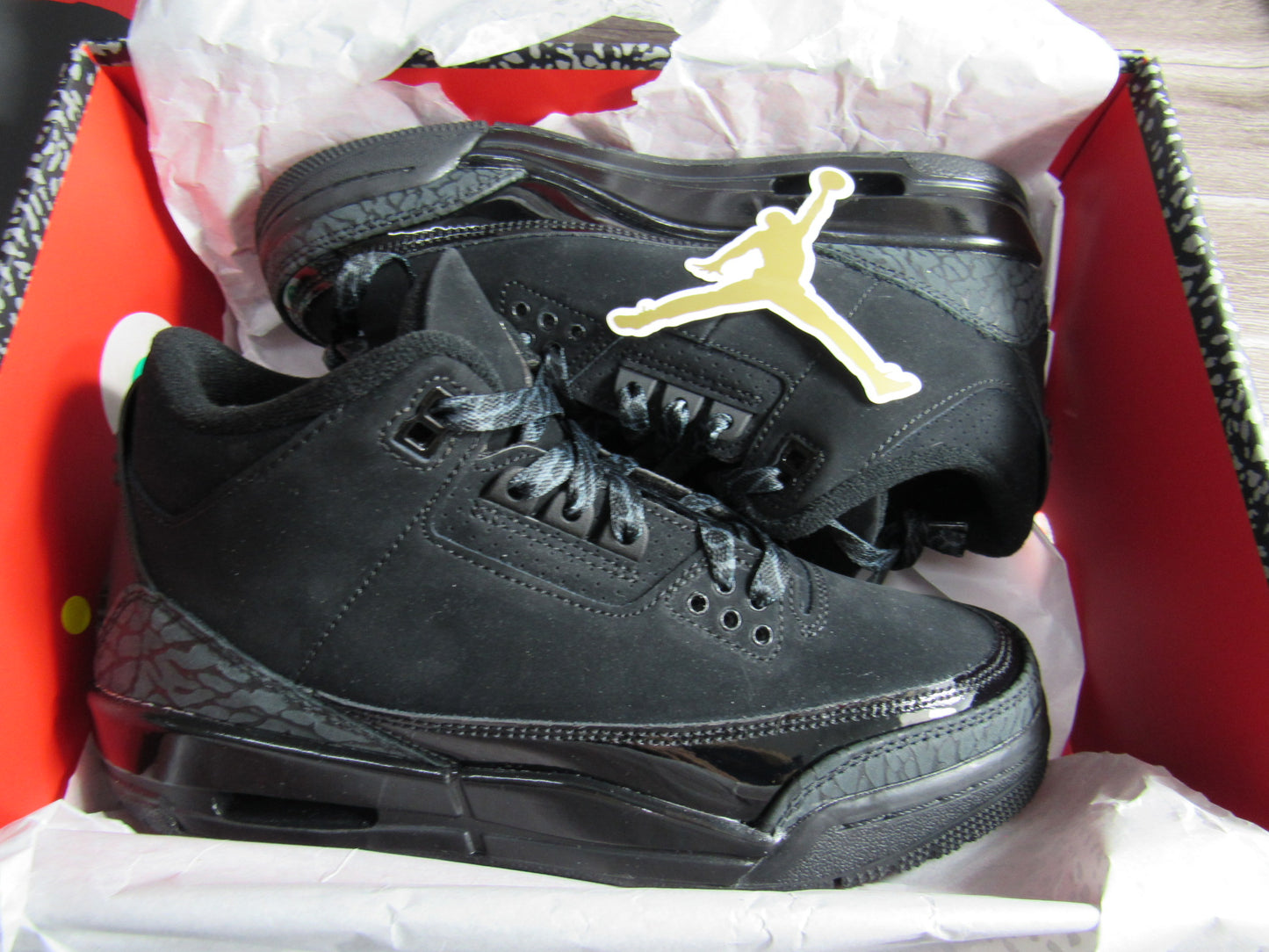 JORDAN 3 BLACK CAT KIDS EN CAJA