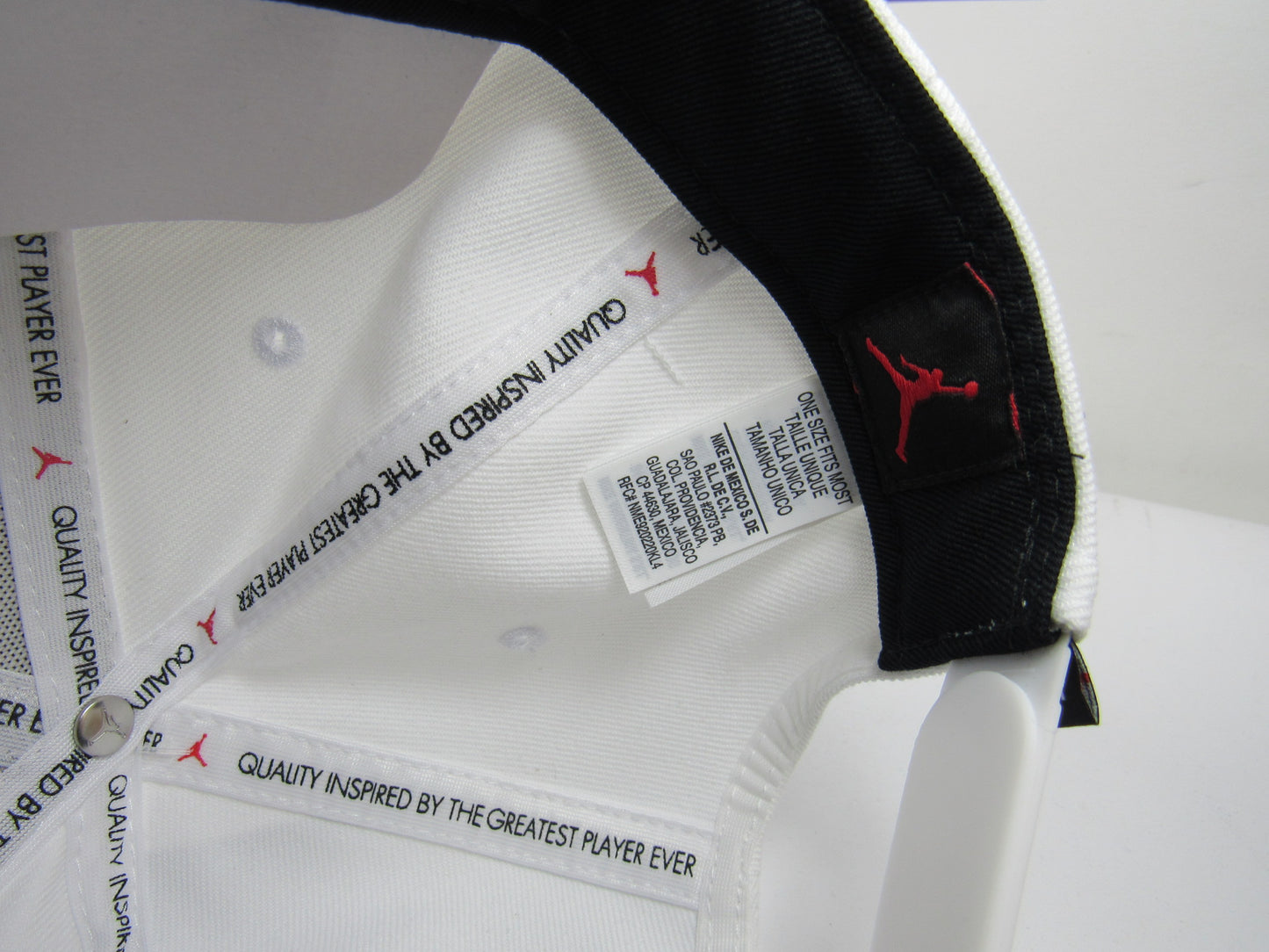 GORRA JORDAN PLANA PRO WHITE BORDADO GRUESO (2021) PLANA UNITALLA