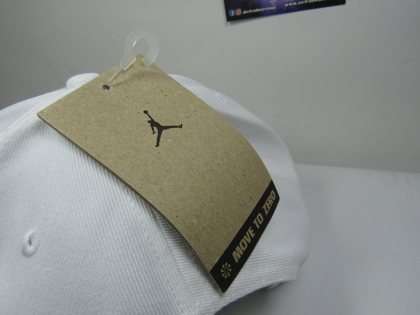 GORRA JORDAN PLANA WHITE ZERO (UNITALLA ADULTO)