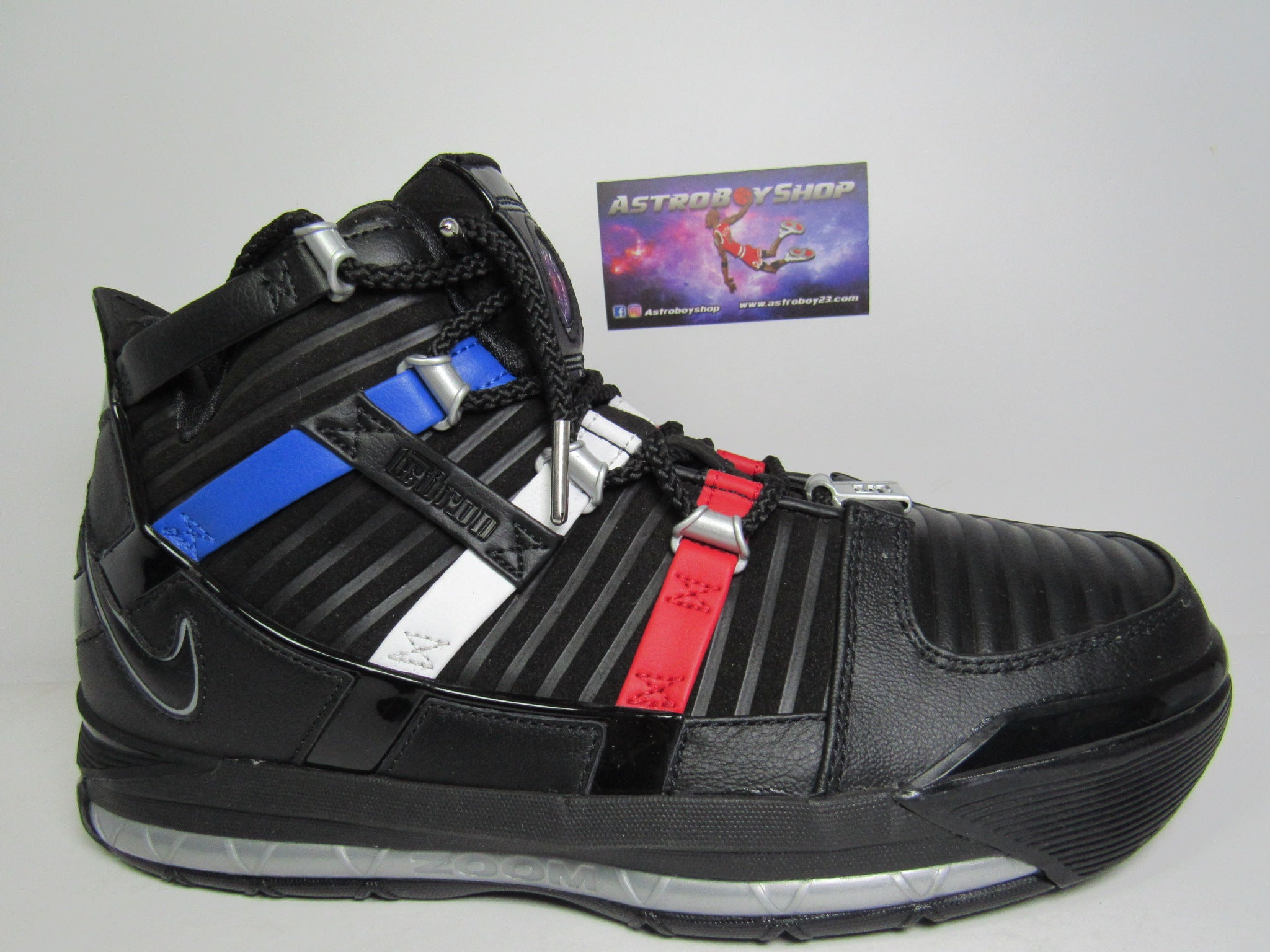 LEBRON 3 THE SHOP BLACK RED EN CAJA