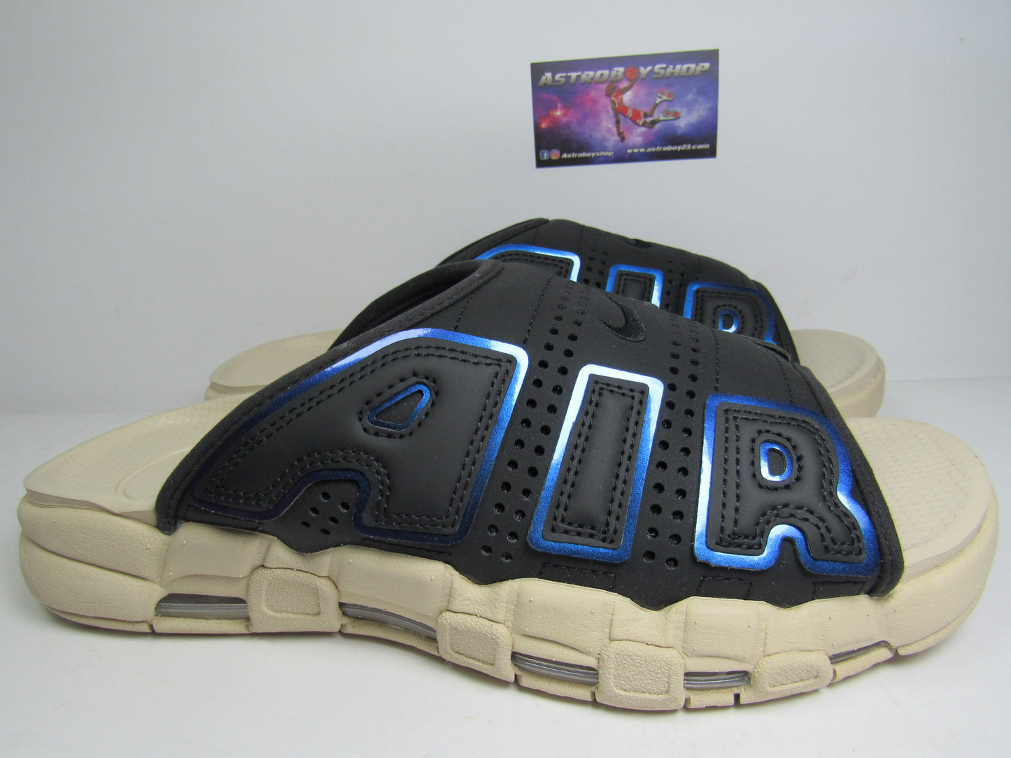 SANDALIAS PIPPEN AIR MORE UPTEMPO SLIDES "IRIDESCENT" EN CAJA