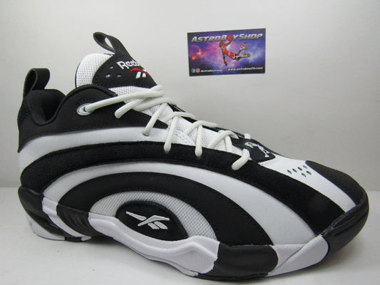 RBK SHAQNOSIS LOW BLACK AND WHITE EN CAJA