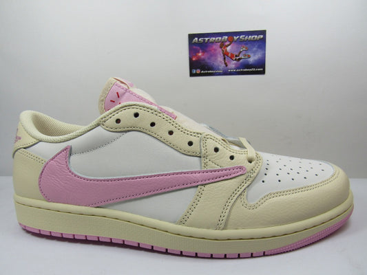 JORDAN 1 LOW TRAVIS SCOTT SHY PINK EN CAJA