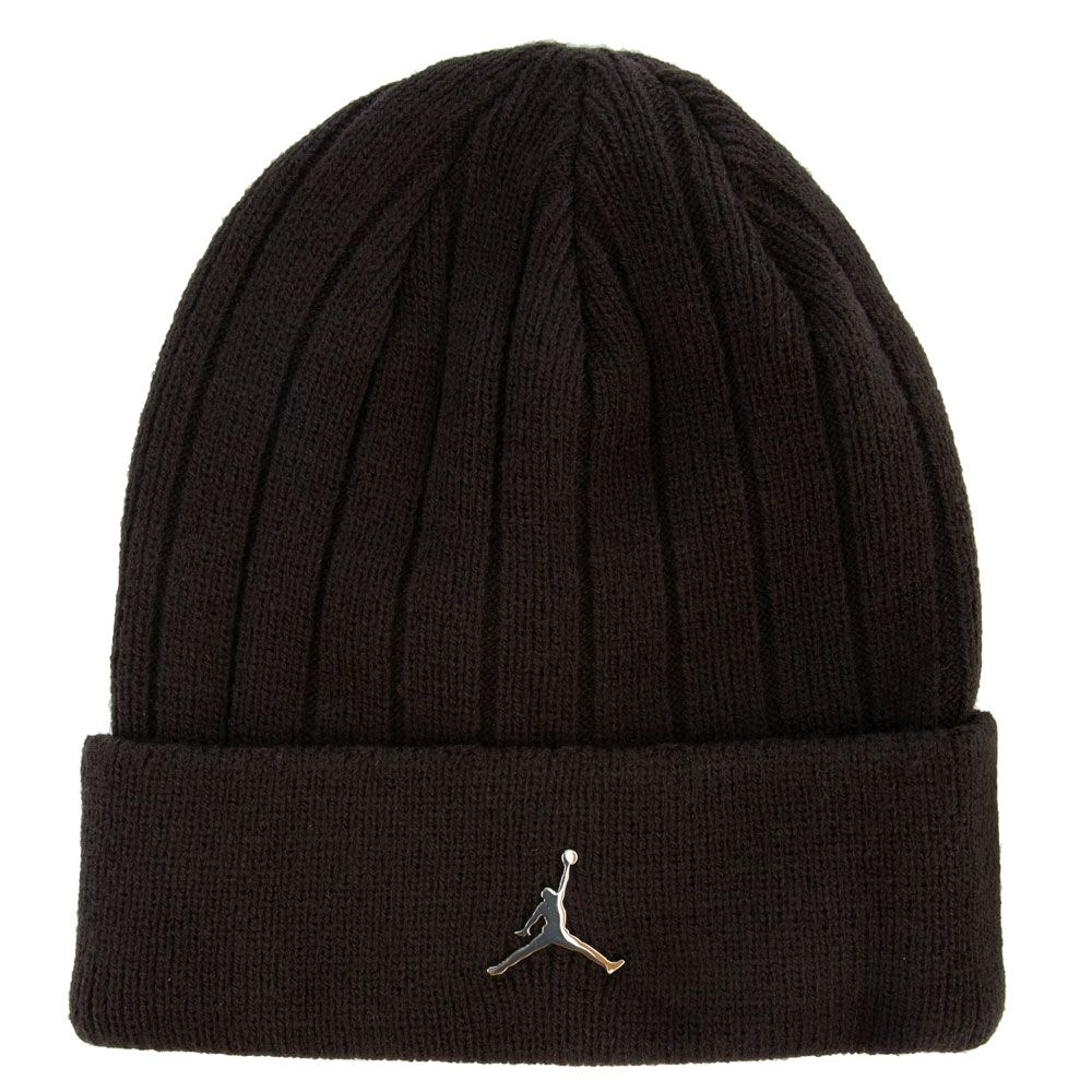 GORRO JORDAN CUFFED BLACK SILVER METAL