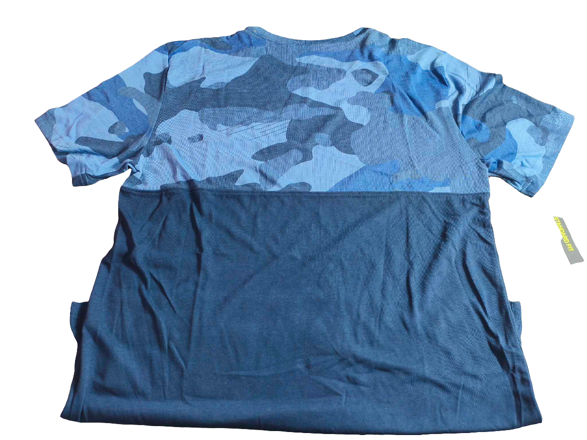 PLAYERA NIKE CAMOUFLAGE BLUE DRI FIT STARDAR FIT