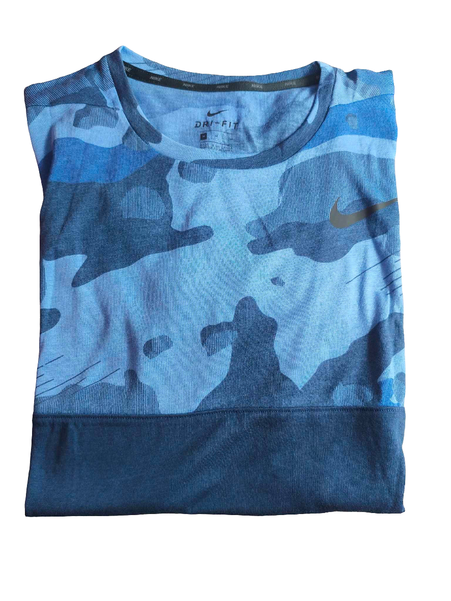 PLAYERA NIKE CAMOUFLAGE BLUE DRI FIT STARDAR FIT