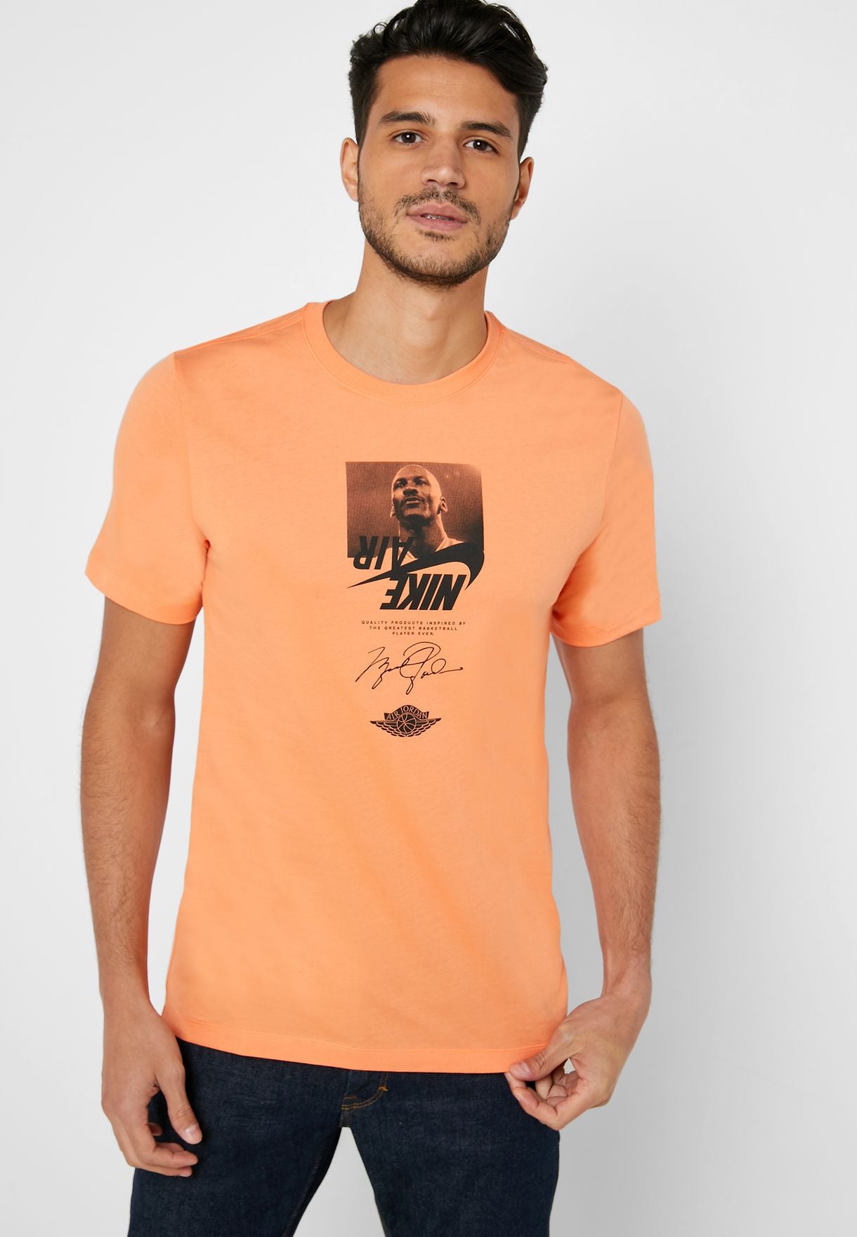 PLAYERA JORDAN THE MAN "ORANGE TRANCE"