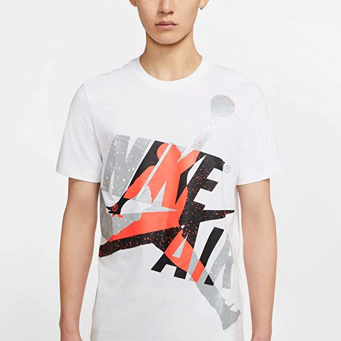 PLAYERA JORDAN JUMPMAN CLASSICS WHITE BIG LOGO