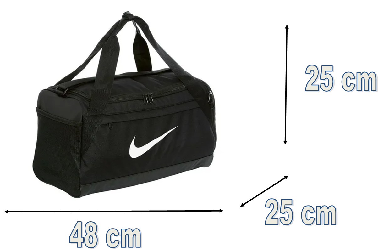MALETA NIKE BRASILIA SMALL BLACK 48CM