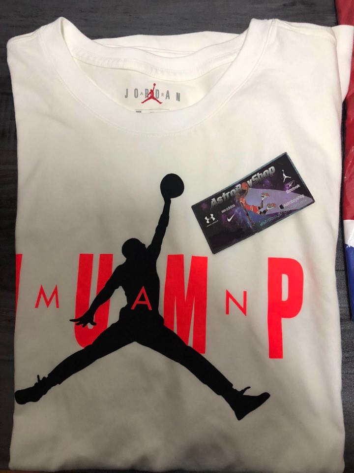PLAYERA JORDAN JUMP MAN WHITE INFRARED CREW