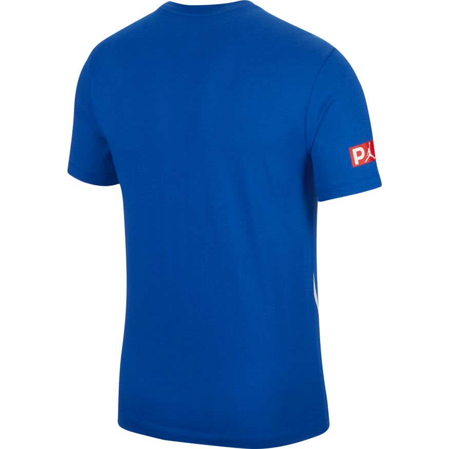 PLAYERA JORDAN X PSG BLUE BIG LOGO