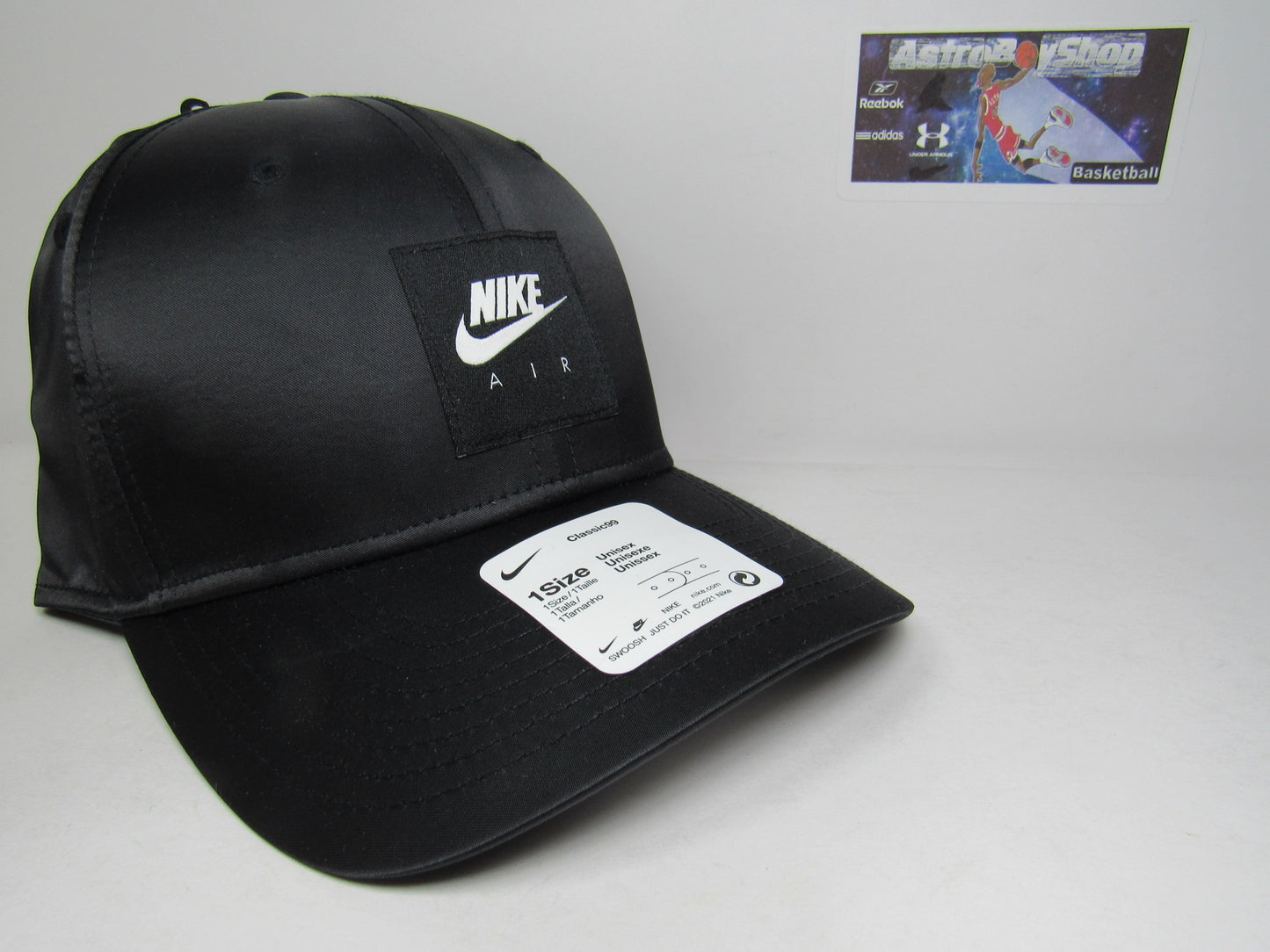 GORRA CURVA NIKE CLASSIC99 BLACK SATIN UNITALLA ADULTO
