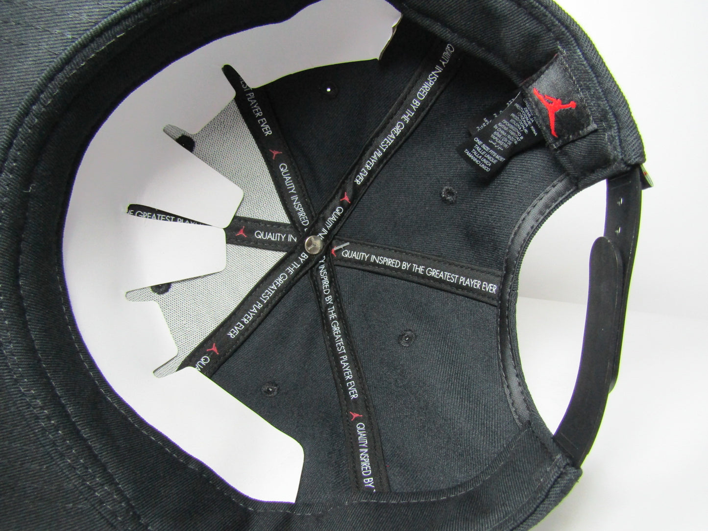 GORRA PLANA JORDAN JUMPMAN BLACK RED 2019 BORDADO GRUESO