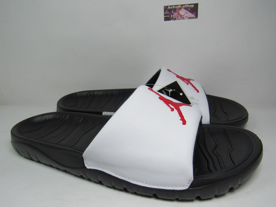 SANDALIAS JORDAN BREAK SLIDE WHITE RED EN CAJA