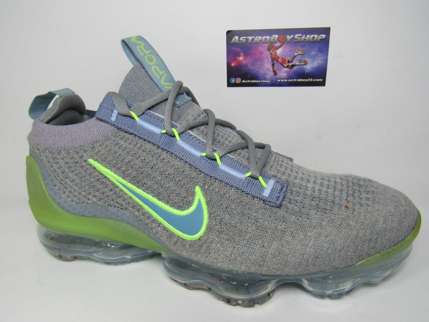 NIKE VAPORMAX GREY LIME EN CAJA