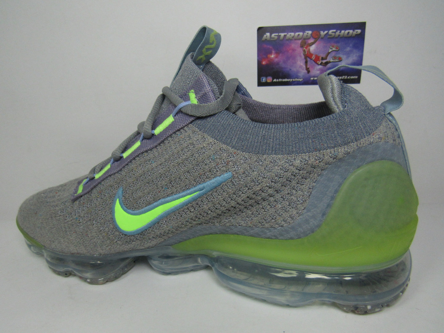 NIKE VAPORMAX GREY LIME EN CAJA