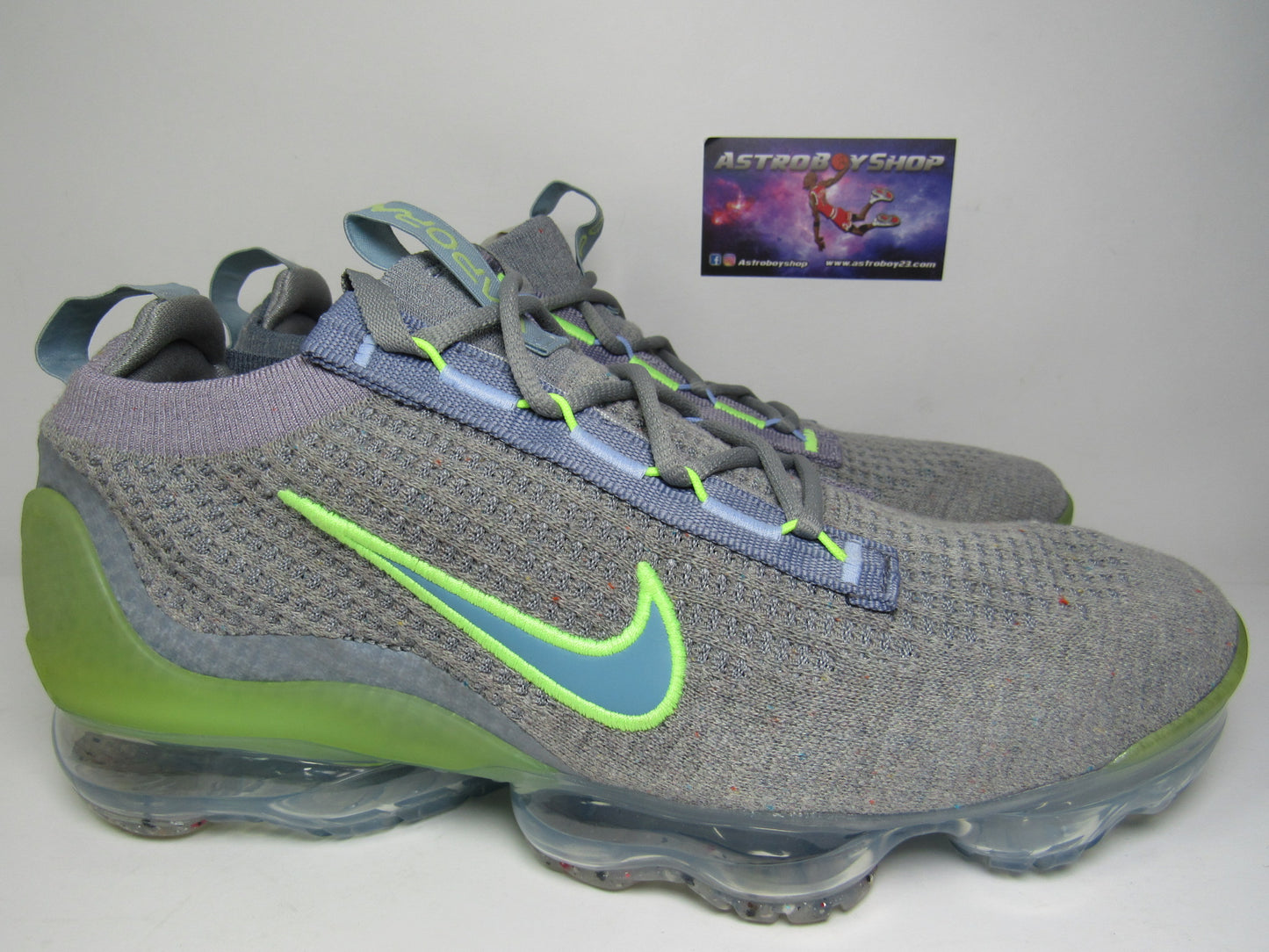 NIKE VAPORMAX GREY LIME EN CAJA