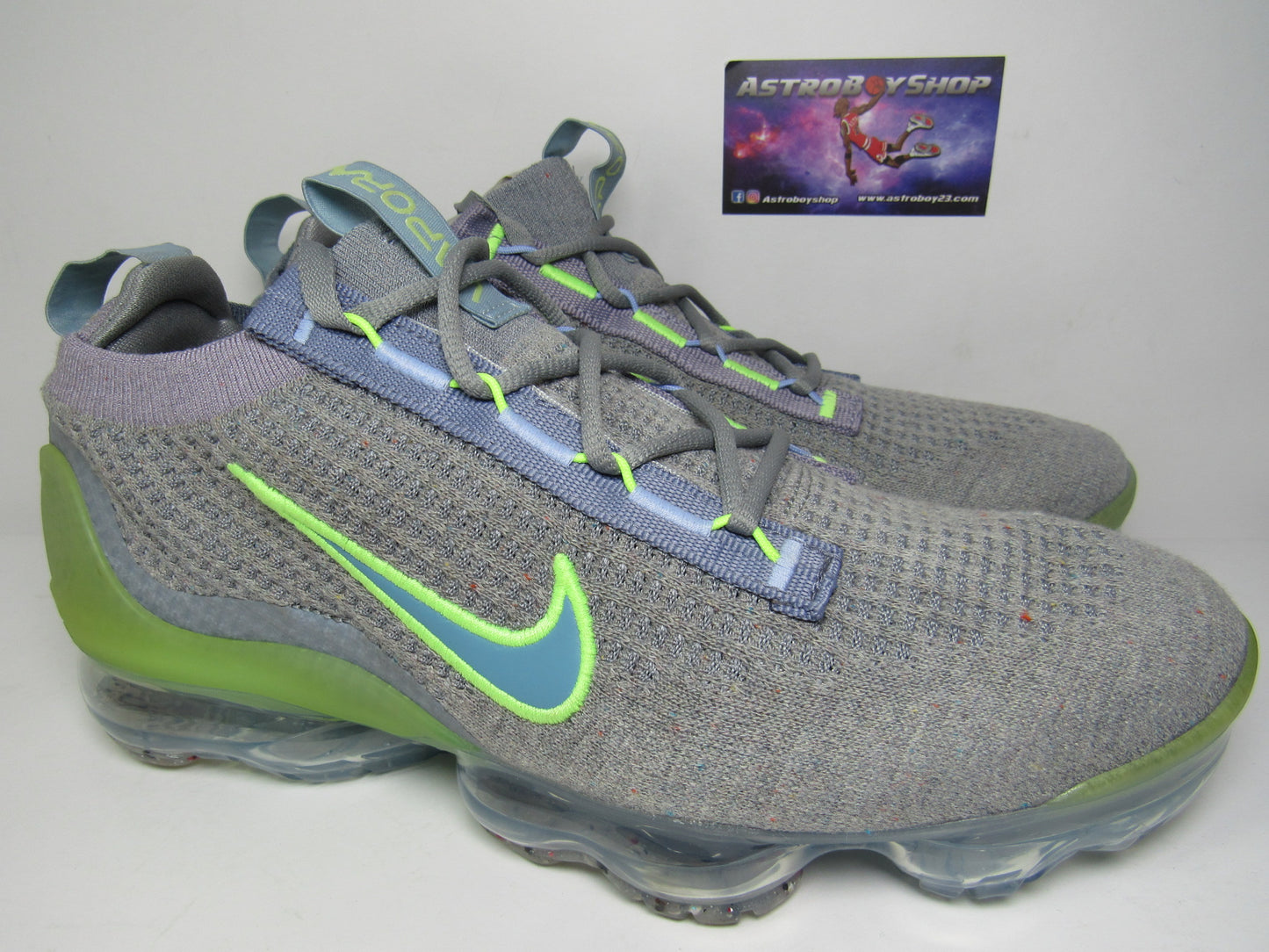 NIKE VAPORMAX GREY LIME EN CAJA