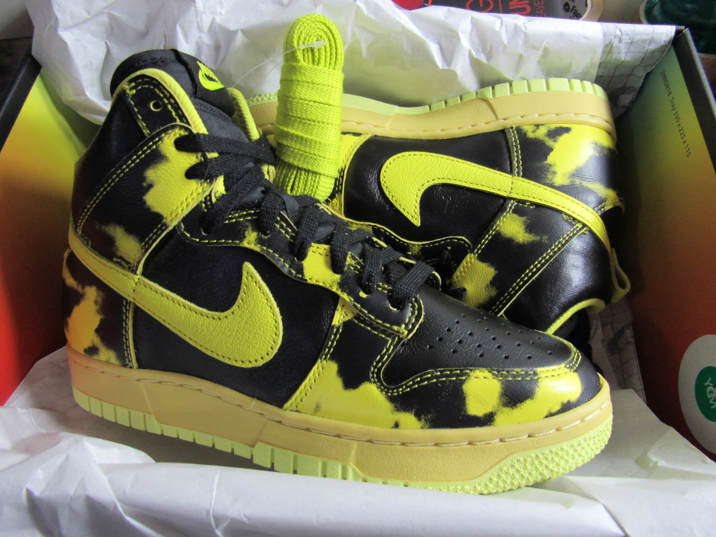 NIKE DUNK HIGH 85 "YELLOW ACID WAHS" EN CAJA