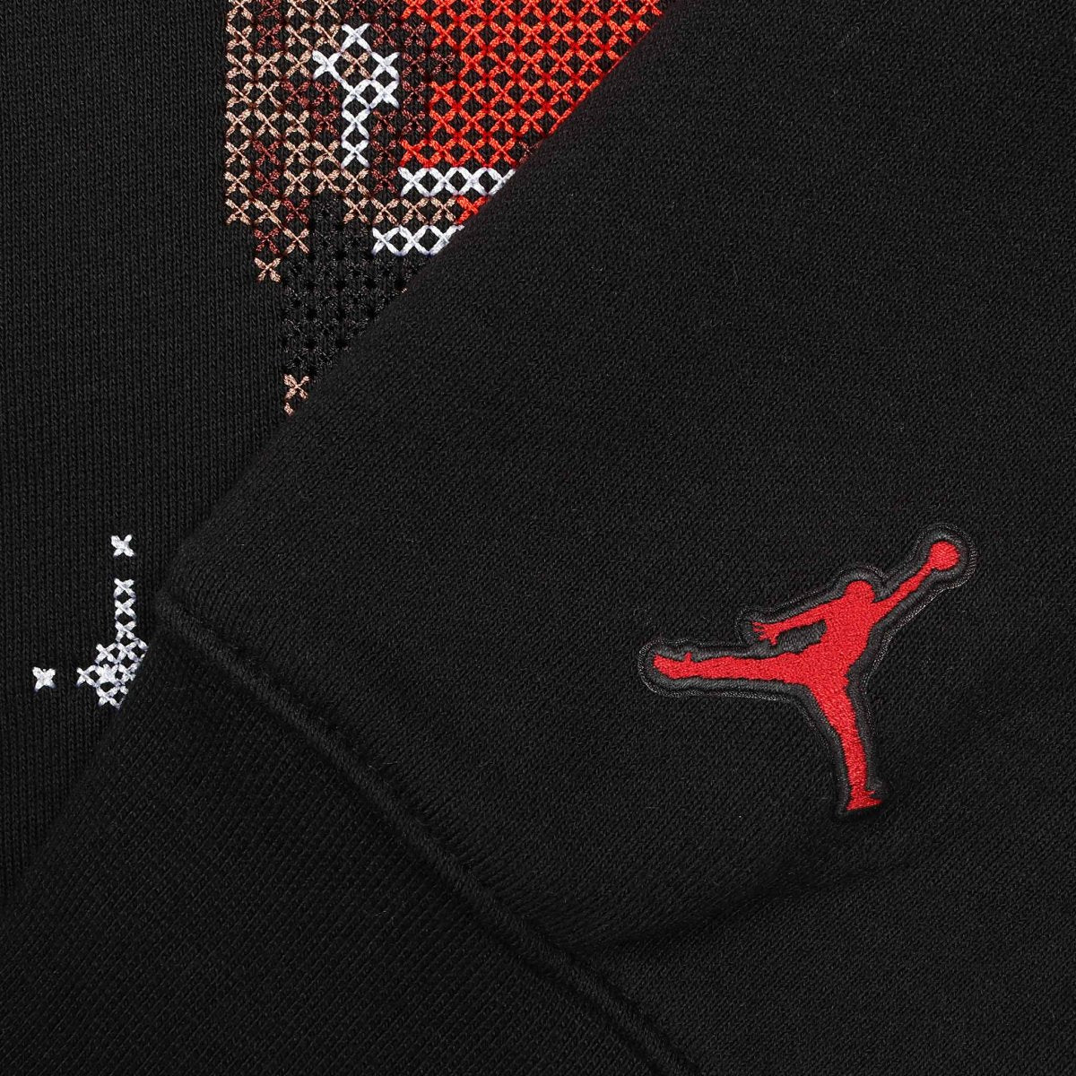 SUDADERA JORDAN HOLIDAY BLACK BORDADA