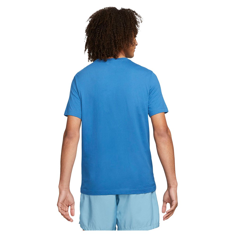 PLAYERA NIKE COTTON TEE BLUE NIKE LOGO
