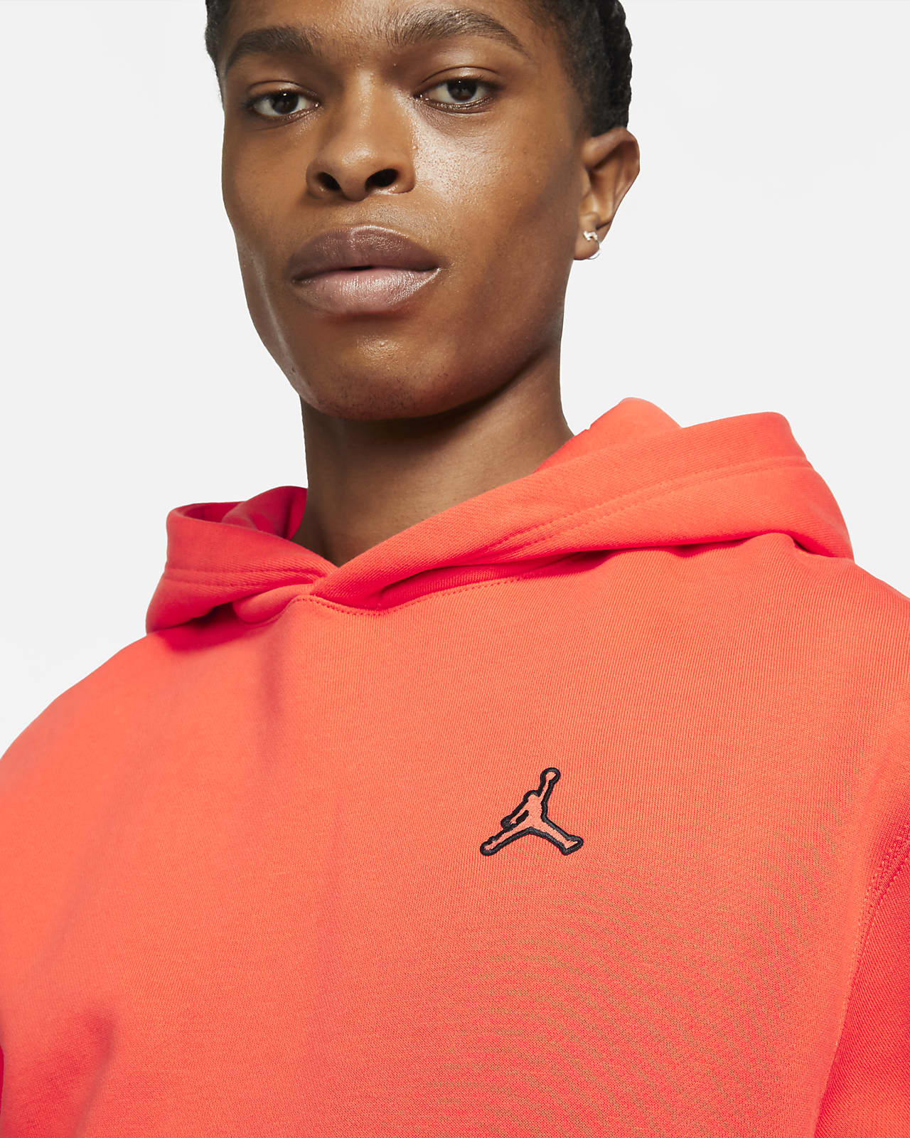 SUDADERA JORDAN ESSENTIALS ORANGE FLEECE