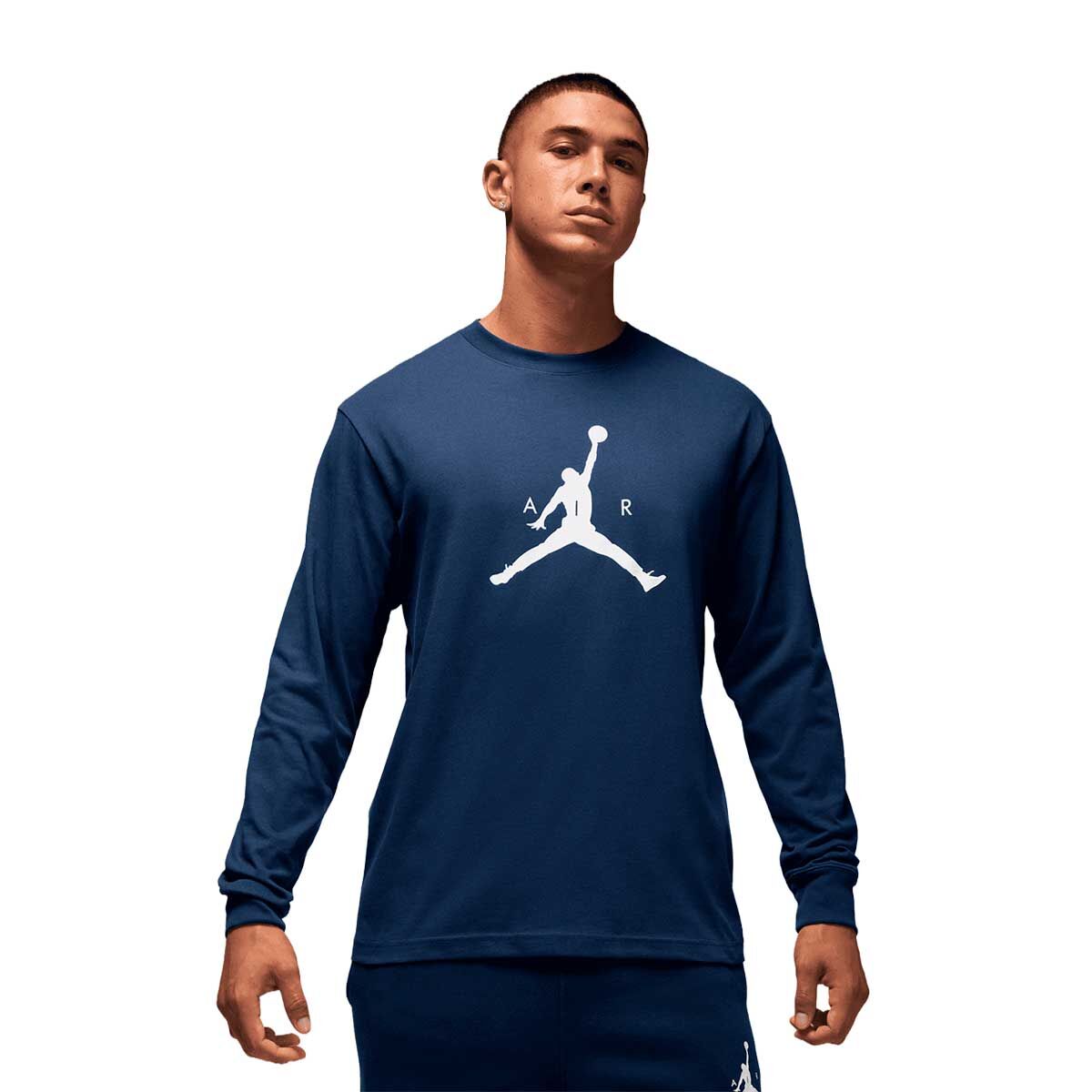PLAYERA AIR JORDAN BLUE MANGA LARGA
