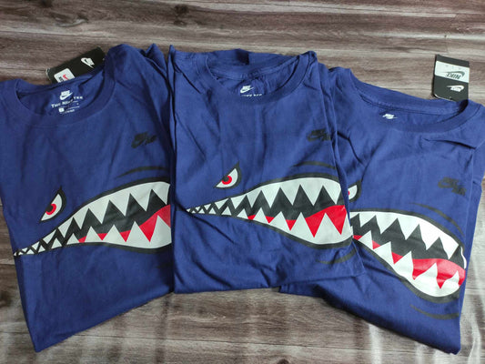 PLAYERA NIKE COTTON TEE SHARK BLUE