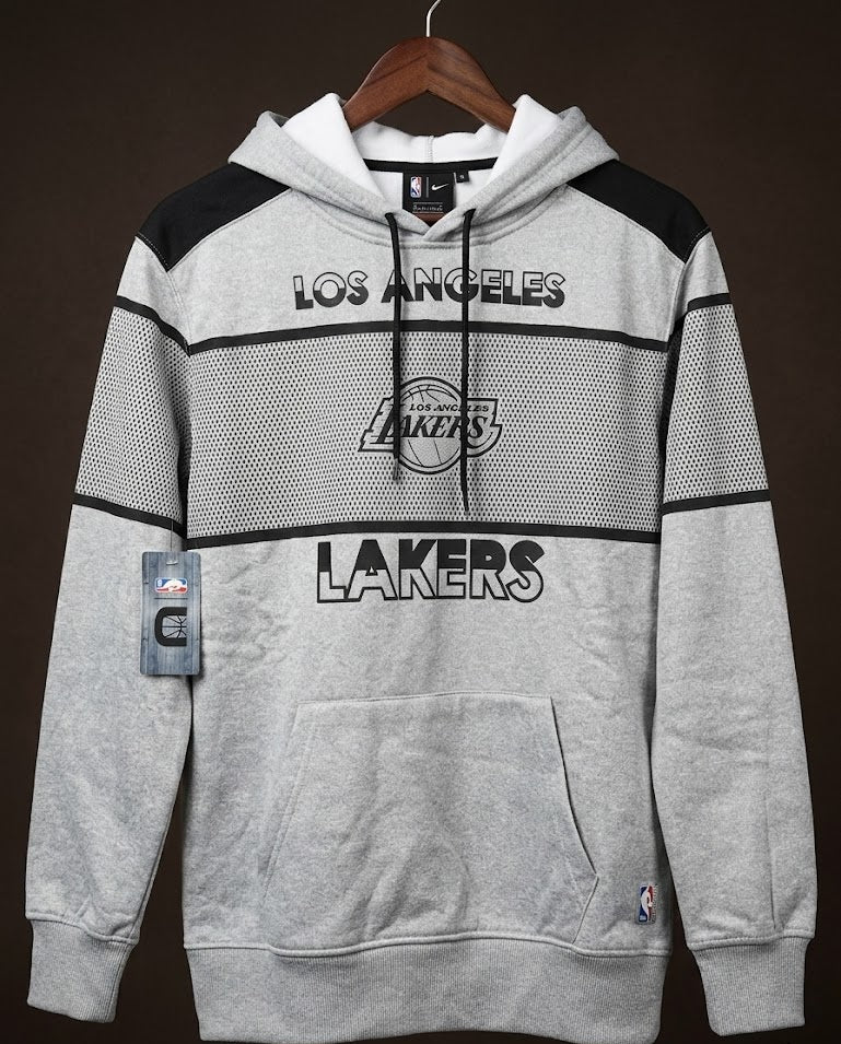 SUDADERA HOODIE LAKERS GREY NBA STORE UNK OFICIAL (S)