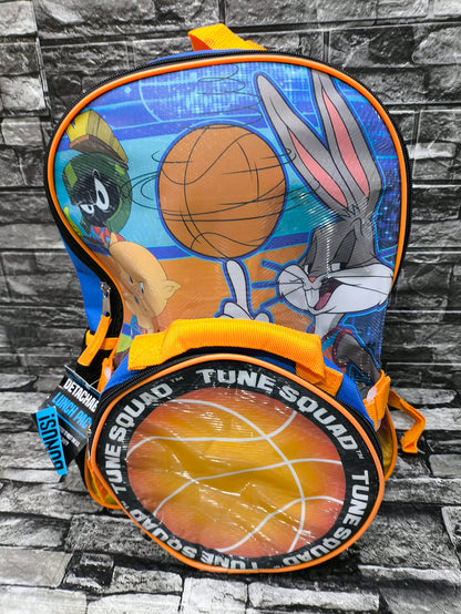 MOCHILA BIOWORLD TUNE SQUA SPACE JAM CON LONCHERA (38 ALTO X 25 ANCHO)