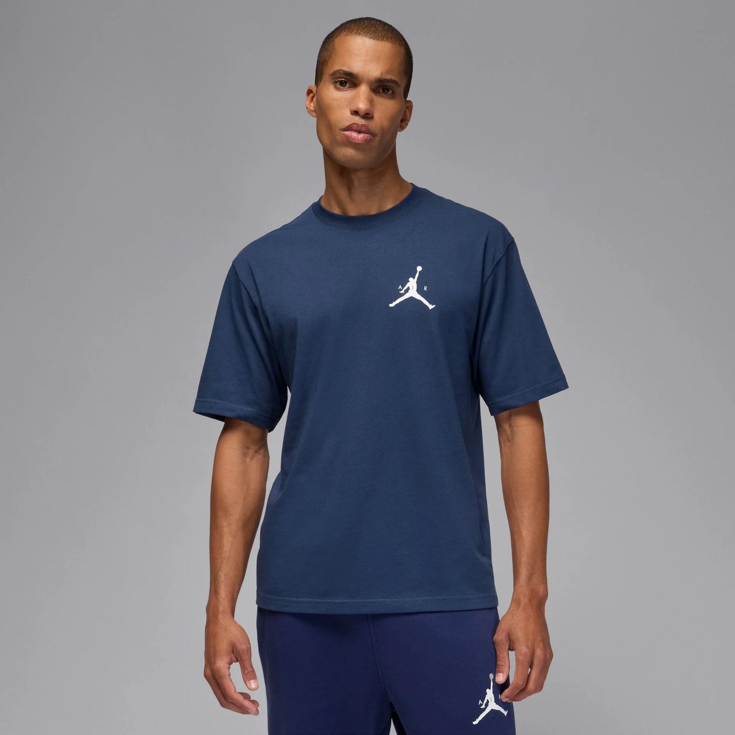 PLAYERA AIR JORDAN LBR NAVY BLUE COTTON