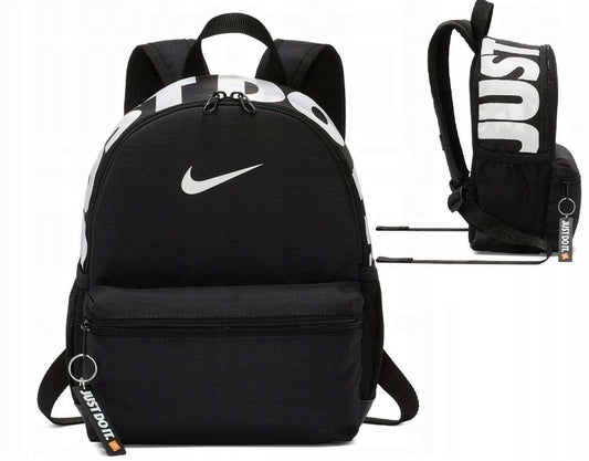 MINI BAG NIKE BRASILIA "BLACK AND WHITE" DAMA 30CM