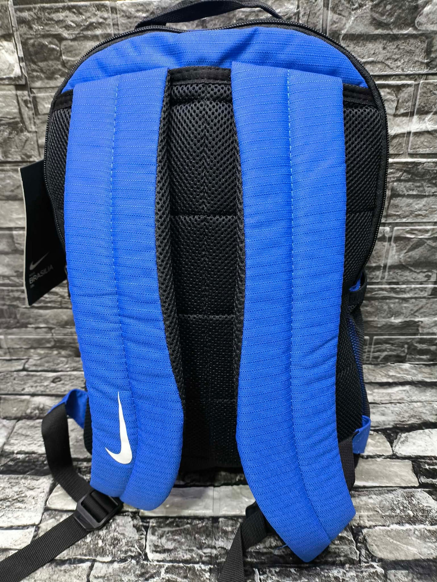 MOCHILA NIKE BRASILIA KIDS BLUE BASIC (40 ALTO X 24CM ANCHO)