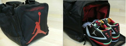 MALETA JORDAN TRAINER DUFFEL BLACK RED MEDIUM