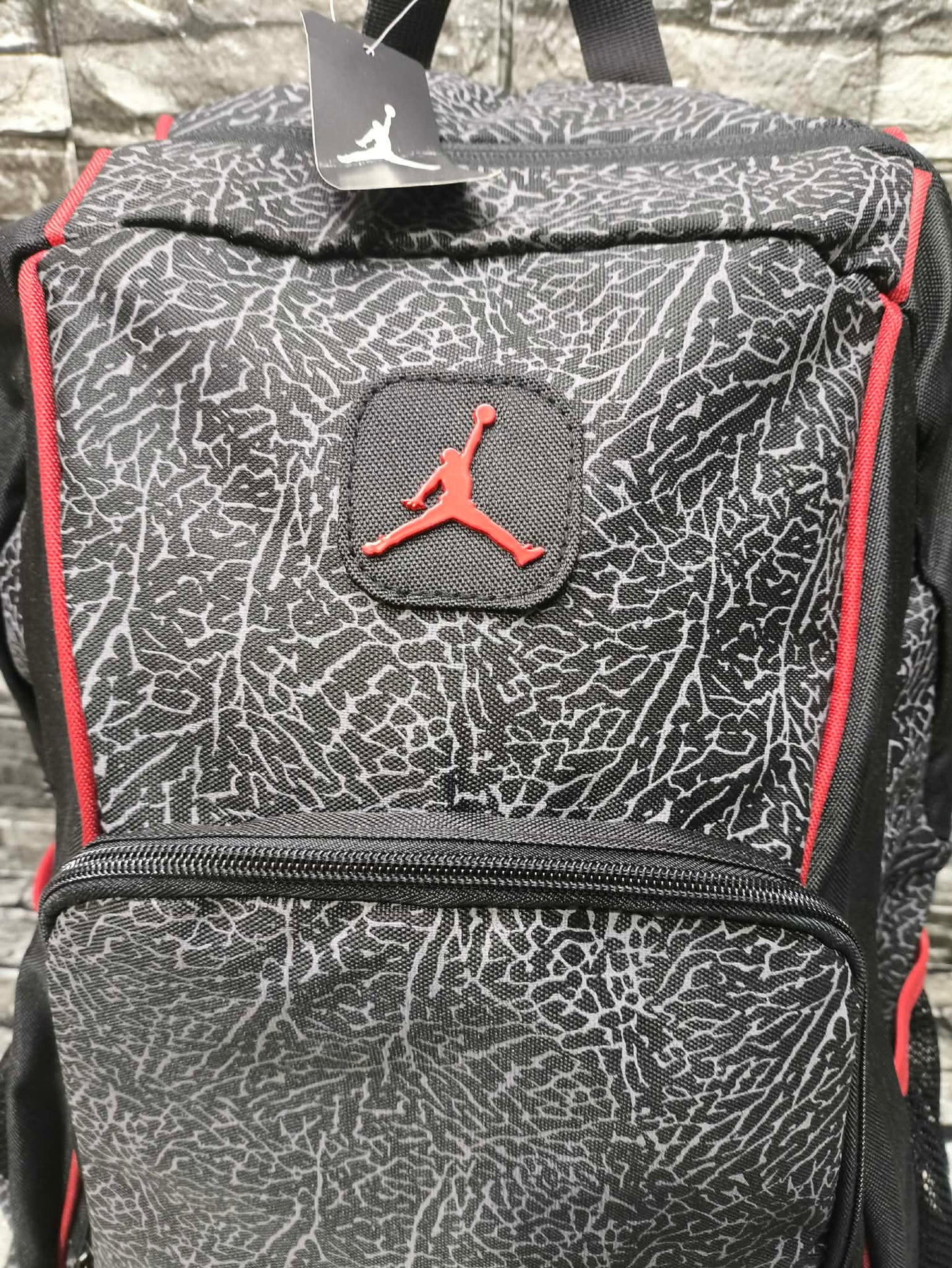 MOCHILA JORDAN JUMPMAN23 ELEPHANT PRINT LOGO DE METAL
