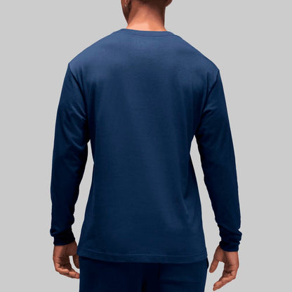 PLAYERA AIR JORDAN BLUE MANGA LARGA