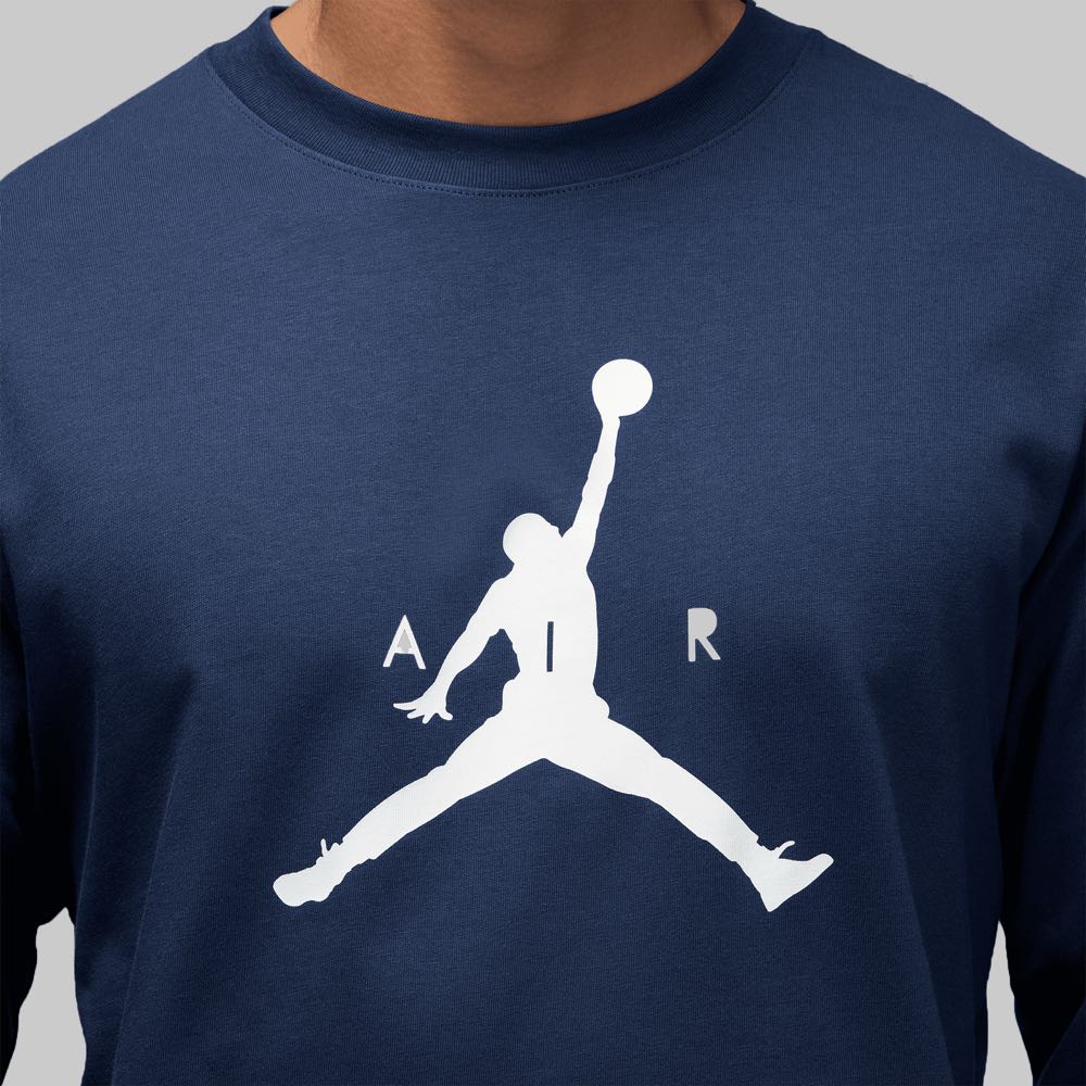 PLAYERA AIR JORDAN BLUE MANGA LARGA