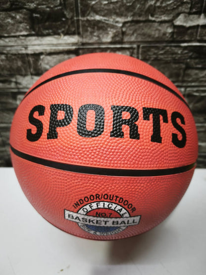 BALON BASKETBALL #7 SENCILLO COLOR RED