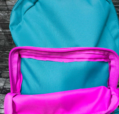 MOCHILA NIKE BRASILIA TURQUESA PINK (35 CM ALTO X 25CM ANCHO)