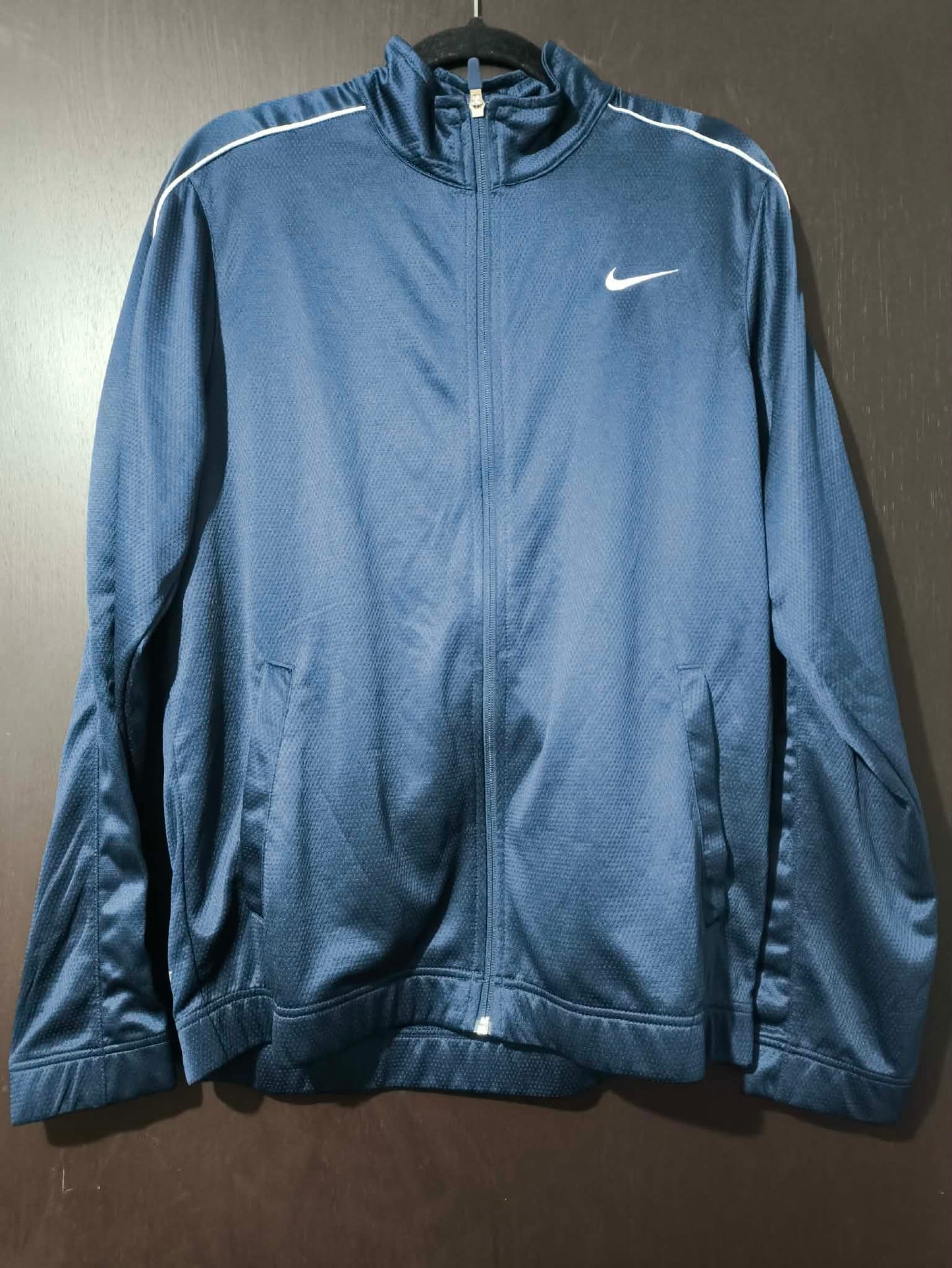 SUDADERA NIKE FRANCHISE MALLA NAVY BLUE (L)