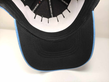GORRA JORDAN CURVA LEGACY91 BLACK BLUE RACER UNITALLA ADULTO