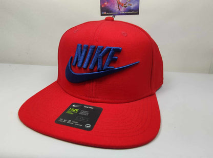 GORRA NIKE PRO FUTURA RED BLUE BIG LOGO